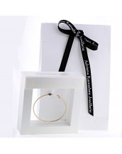 Bracelet chaîne forçat jeton en onyx noir et diamant